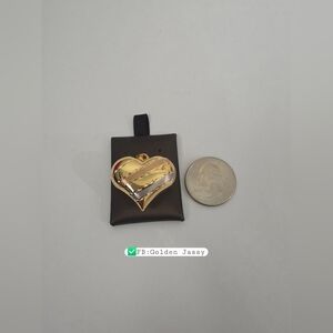 18K Real Gold Heart Pendant